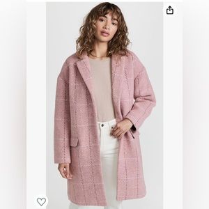 Rag & Bone Women's Estelle Cocoon Check Coat Size SP Small Petite